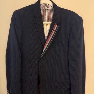 thom browne high armhole wool jacket